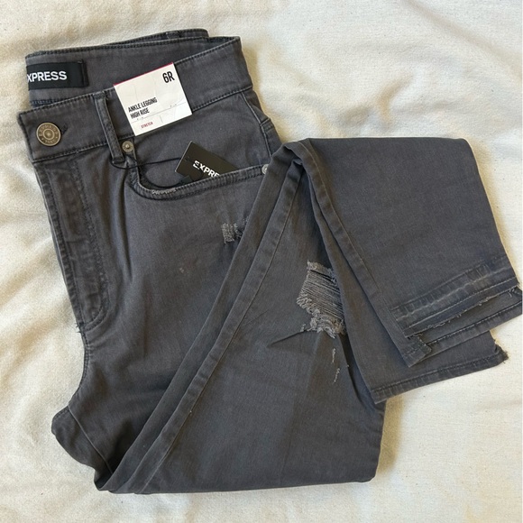 NWT - Express High Waisted Stretch Ankle Skinny Pant - Picture 1 of 7